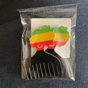 Black History month Afro central EARINGS